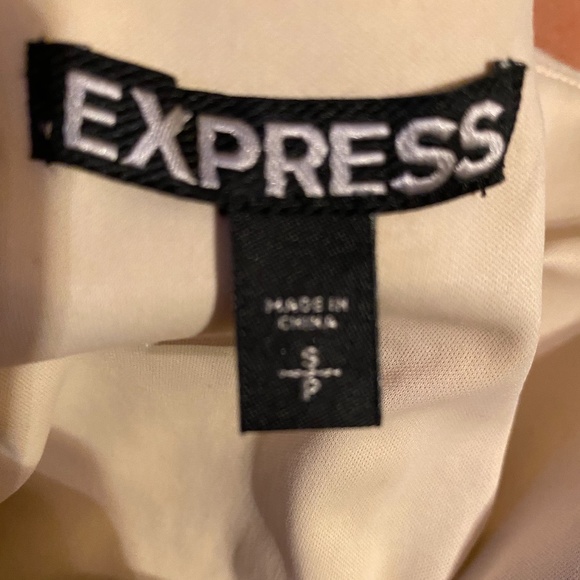 Express Tan Aztec Tribal Sequin Mini Skirt - Picture 6 of 7